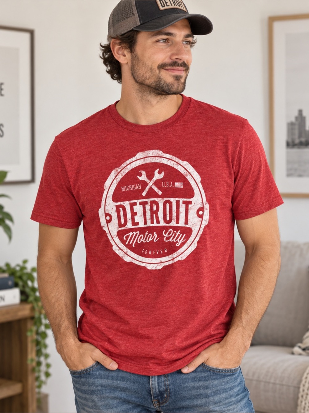 Detroit “Motor City” Graphic Tee